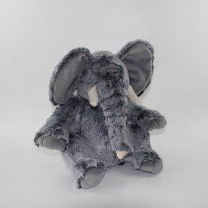 JH-1045B Plush Elephant in Brown color