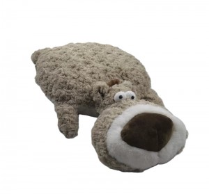 JH-1136C Plush Pillow in Light Brown Color