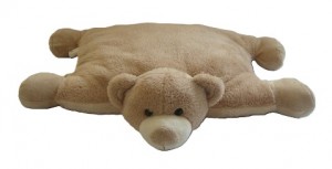 JH-9855A Plush Bear Cushion in Light Brown color 45cm x 45cm