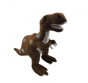 JH-1134D Plush Dinosaur in Brown Color